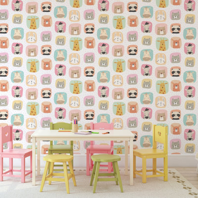 Hoopla Walls Picture Perfect Sugar Almond 10m Wallpaper