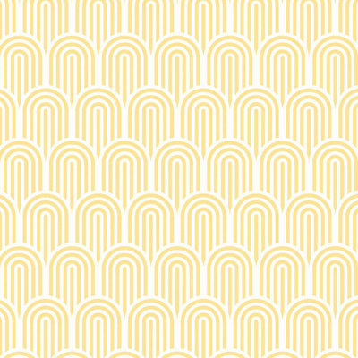 Hoopla Walls Retro Arch Yellow Matt Smooth 10m Wallpaper