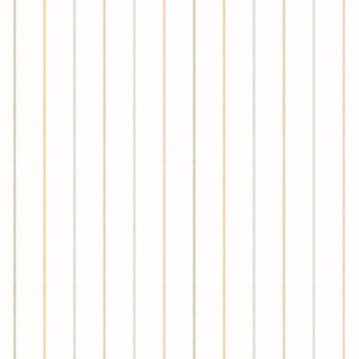 Hoopla Walls Scallop Stripe - Linen & Straw Mix 10m Wallpaper