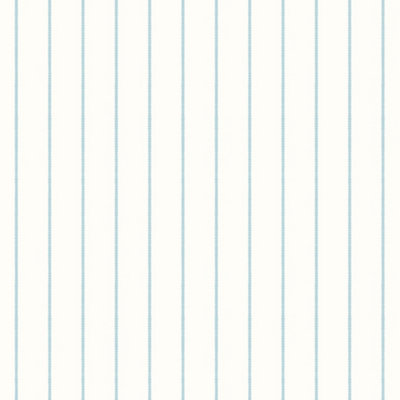 Hoopla Walls Scallop Stripe - Petrol 10m Wallpaper