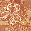 Hoopla Walls Seaweed Garden Amber Smooth Matt Wallpaper