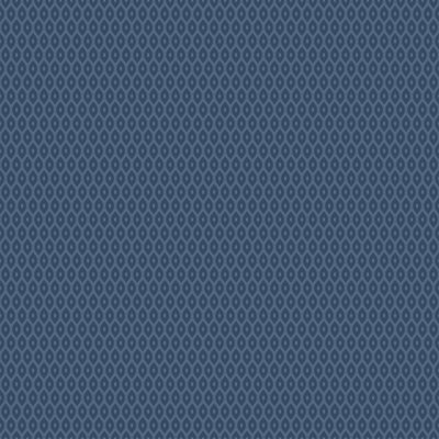 Hoopla Walls Tiny Ogee - Indigo 10m Wallpaper