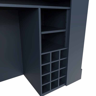 HOP Dining Bar - Oak - L160 x W60 x H105 cm - Blue - 6