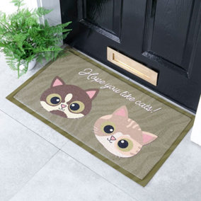 Hope You Like Cats Indoor & Outdoor Doormat - 70x40cm