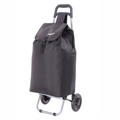 2 wheel folding black insulated shopping trolley new arrivals