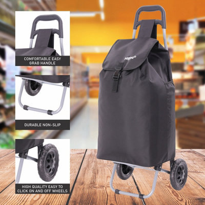 Hoppa 47Ltr Lightweight Shopping Trolley 2023 Model Hard Wearing