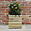 Horizon Outdoor Square Wooden Planter Tall 40cm