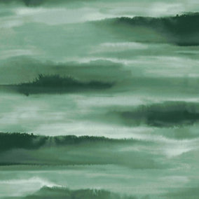Horizon Wallpaper Green Muriva 195303
