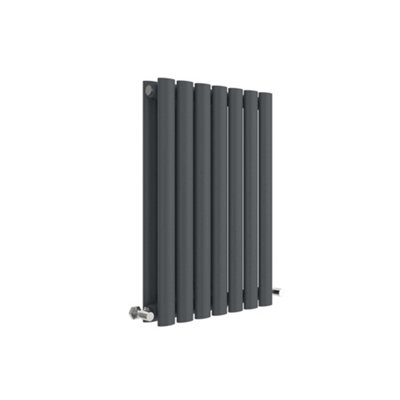 Horizontal Double Panel Radiator - 600mm x 412mm - 1546 BTU - Anthracite- Balterley Price Comparisons | Compare The Build