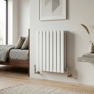 Horizontal flat panel design radiator delivers a BTU output of 2082BTU ...