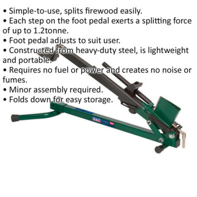 Foot deals wood splitter