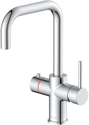 Horizontal Hot Water Tap Chrome - Single Lever Kitchen Tap for Instant ...