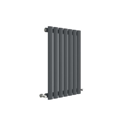 Horizontal Single Panel Radiator - 600mm x 412mm - 1034 BTU - Anthracite- Balterley