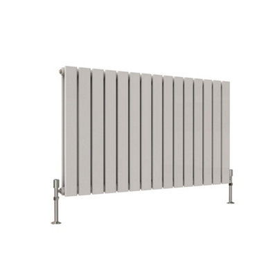 Horizontal White Double Flat Panel Radiator (H) 600 mm x (W) 1020 mm.