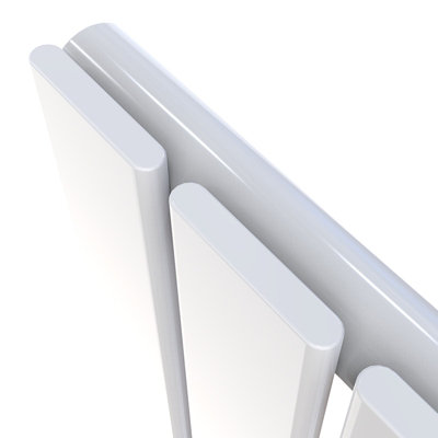 Horizontal White Single Flat Panel Radiator (H) 600 mm x (W) 1020 mm.