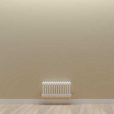 Horizontal White Triple Column Radiator (H) 300mm x (W) 605mm.
