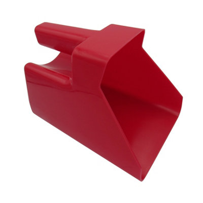 Horse Food Scoop 1.5L - Red (Feed Equestrian Pet Stable Animal)