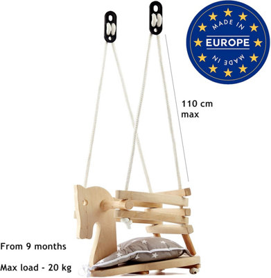 Baby wooden swing top