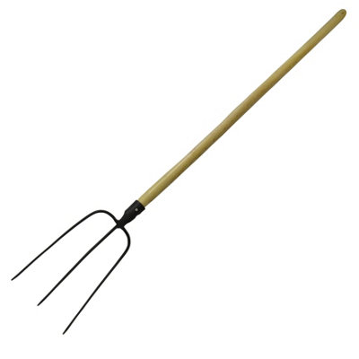 Horse Stable Hay Pitchfork - 3 Prong (Farm Fork Manure Garden Black)
