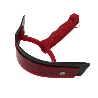 Horse Sweat Scraper Equestrian - Red (Plastic Hair Grooming Tool Pony Supplies)