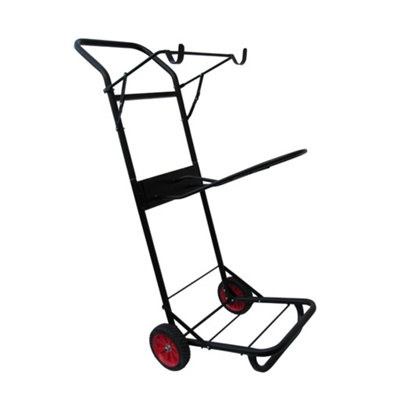 Horse Tack Trolley (Saddle Rack Cart Portable Folding Wheels Equestrian Rolling Carrier)