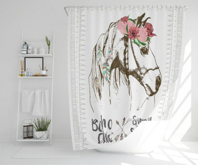 horse with flower Chic (Shower Curtain) / Default Title Price Comparisons | Compare The Build