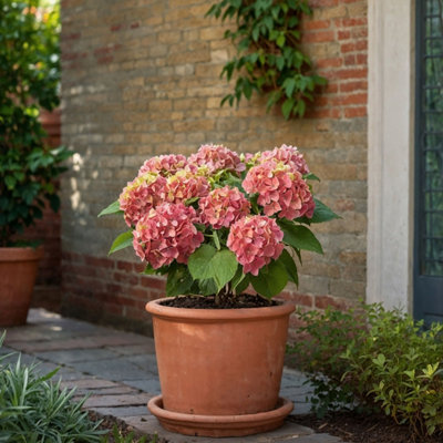Plant in a Box - Hydrangea acrophylla 'Wudu' Blanc - Set de 3