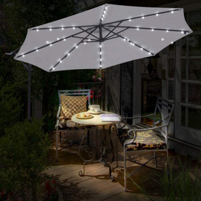 Hortus Solar LED Parasol Outdoor Sun Beach Parasols | DIY at Bu0026Q