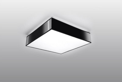 Horus Polyvinyl Chloride (Pvc) Black 1 Light Classic Ceiling Light