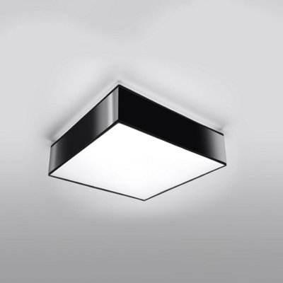 Horus Polyvinyl Chloride (Pvc) Black 2 Light Classic Ceiling Light