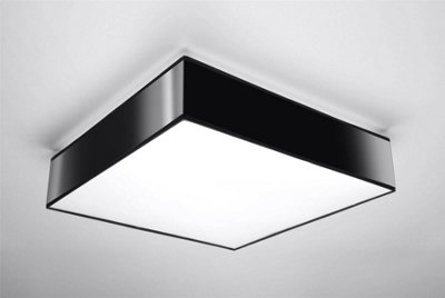 Horus Polyvinyl Chloride (Pvc) Black 3 Light Classic Ceiling Light