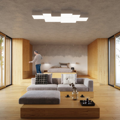 Horus Polyvinyl Chloride (Pvc) White 1 Light Classic Ceiling Light