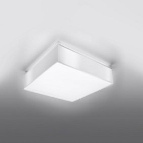 Horus Polyvinyl Chloride (Pvc) White 2 Light Classic Ceiling Light