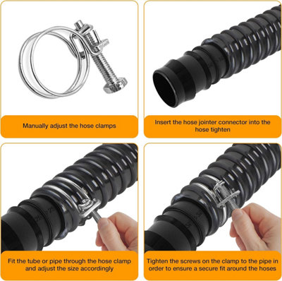 2pcs 25x25x25mm PIPE T CONNECTION COOLING WATER HOSE