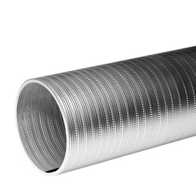 Hoses UK Semi-Rigid Flexible Aluminium Extraction Ducting 102mm ID x 4 Metres