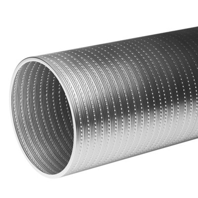 Hoses UK Semi-Rigid Flexible Aluminium Extraction Ducting 125mm ID x 4 Metres