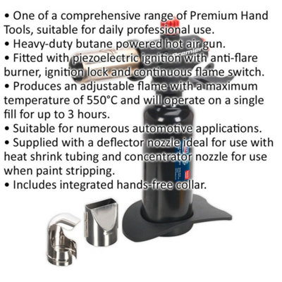 Hot Air / Heat Gun & Hands Free Stand - Adjustable FLAME FREE Paint Strip