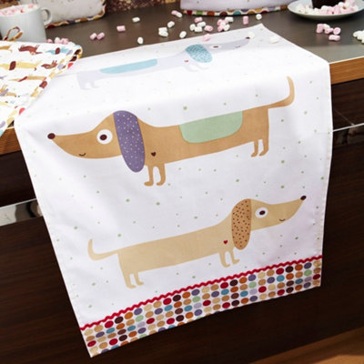 Hot Dog Animal Print 100% Cotton Tea Towel - 3