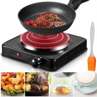 Hot Plate Electric Cooker Single Portable Table Top Kitchen Hob Stove UK