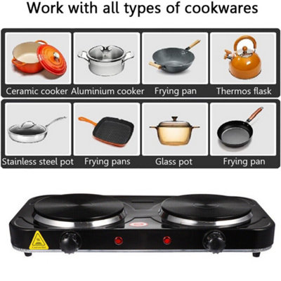 Hot Plate Electric Cooker Single Portable Table Top Kitchen Hob Stove UK