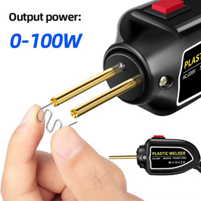 Hot Stapler Car Bumper 600 Staples Welder Gun Repair Kit Auto W/ Carrying Case E - Foto 11