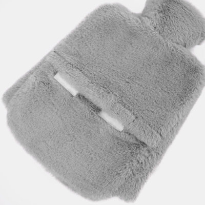 Hot Water Bottle Feet Bed Warmer Cosy Foot Muff Cover 2L Slipper Large Rubber - 6