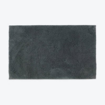 Hotel Luxury Deep Pile Bath Mat - Charcoal Grey