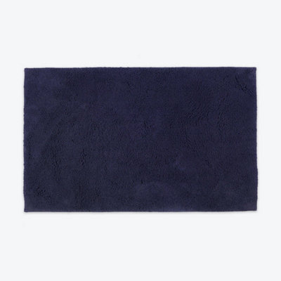 Hotel Luxury Deep Pile Bath Mat - Navy