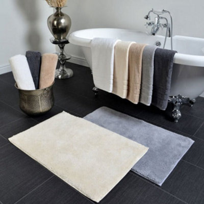 Hotel Luxury Deep Pile Bath Mat - Navy