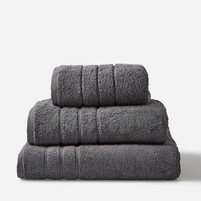 Hotel Luxury Heavweight Bath Towel - Charcoal Grey
