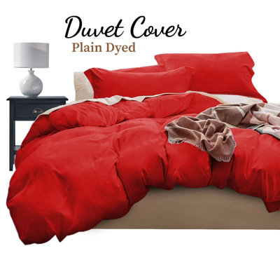 Hotel Quality 4-Piece Duvet Cover Bedding Set Single Double King Super King Size Duvet Quilt Set with Pillowcases