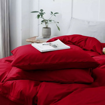 Hotel Quality 4-Piece Duvet Cover Bedding Set Single Double King Super King Size Duvet Quilt Set with Pillowcases