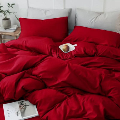 Hotel Quality 4-Piece Duvet Cover Bedding Set Single Double King Super King Size Duvet Quilt Set with Pillowcases