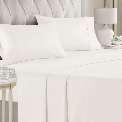 Hotel Quality Flat Sheets Soft Luxury Bed Sheets 100% Egyptian Cotton Single Double King Super King Sizes Bedsheets